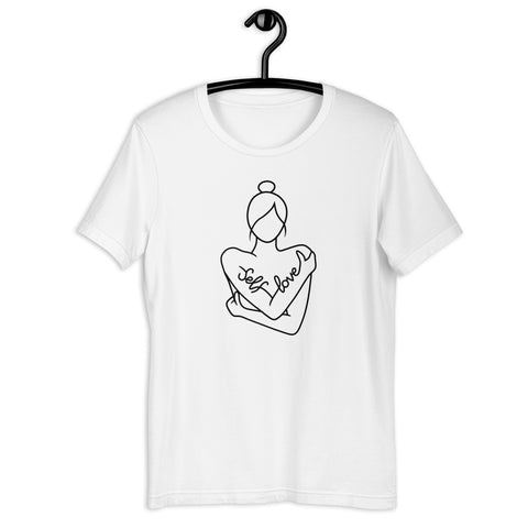 Self Love Unisex t-shirt Black Design