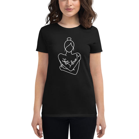 Self Love Women's short sleeve t-shirt White Design