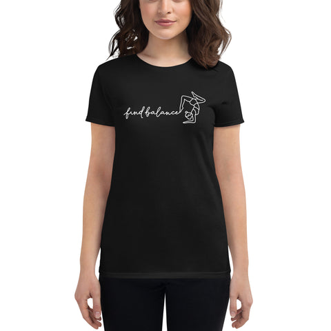 Find Balance Women's short sleeve t-shirt White Design