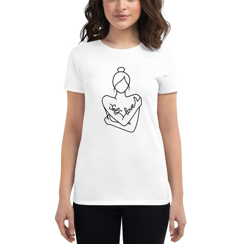 Self Love Women's short sleeve t-shirt Black Design